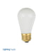 Halco S14WH11C 11W Incandescent S14 130V Medium E26 Base Dimmable Ceramic White Bulb (9058)