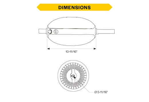 Halco BBU-30W Emergency Battery Pack 30W For 60W-240W Round High Bays [Hoverbay And Essential] 100-347V 90-Minute Run time 0-10V Dimming (96104)