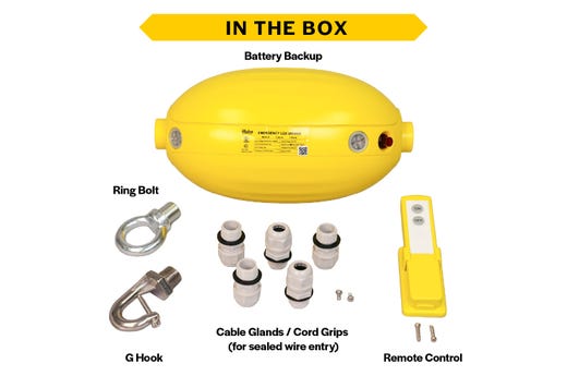 Halco BBU-30W Emergency Battery Pack 30W For 60W-240W Round High Bays [Hoverbay And Essential] 100-347V 90-Minute Run time 0-10V Dimming (96104)