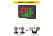 Halco EMG-WLEX-BK-RG Emergence Series Wet/Cold Location Exit Sign Selectable Red Or Green Legend Selectable Single/Double Face Self Diagnostics Remote Capacity Black (97127)