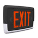 Halco EMG-LPCU-R-BK Low Profile Exit And Emergency Combination Single Face Red Legend Black Housing (97140)