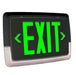 Halco EMG-LPCU-G-BK Low Profile Exit And Emergency Combination Single Face Green Legend Black Housing (97142)