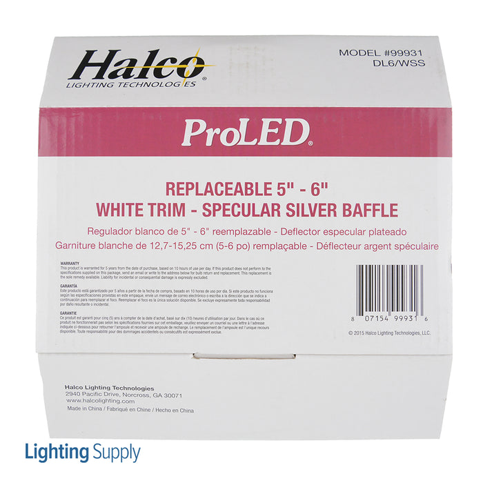 Halco 99931 LED White Downlight (DL6/WSS)