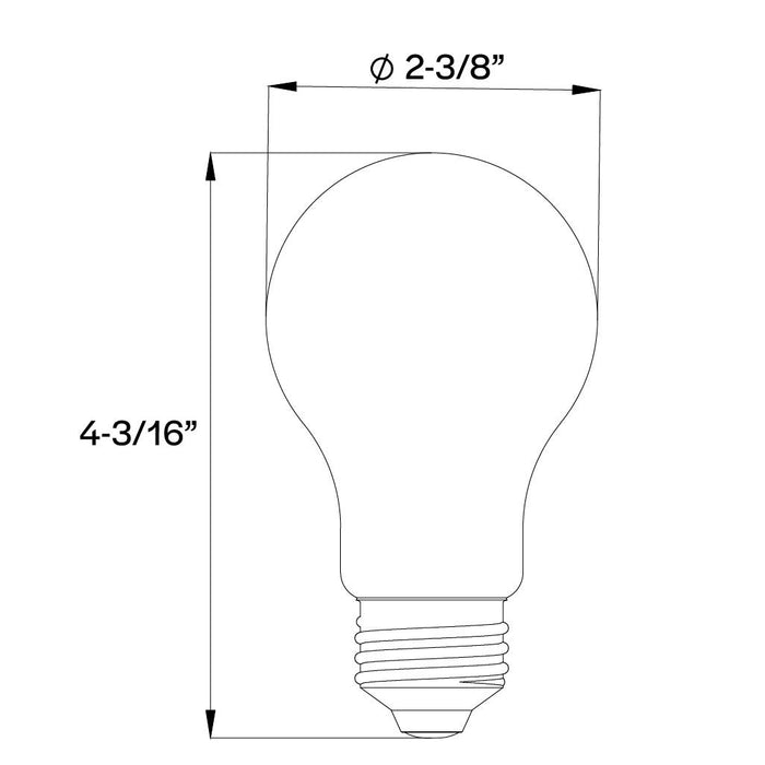 Halco 14A19-CL-FLED4-930-E26-D LED Filament A19 Lamp Medium E26 Base 3000K 14W 1600Lm Clear 90 CRI 120V Dimmable (82544)