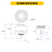 Halco PSC-JAV-I-11H-BLE-SR-BK TruBlu SIG Mesh PIR High/Low Bay Sensor Controller 0-10V Dimming 3.5Mm Audio Pin 12-24VDC With Photocell Black [20-40 Foot Mount Height] (25418)