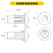 Halco PSC-ZMV-I-11N-BLE-SR TruBlu Mesh Compact PIR Sensor Controller Screw Base For Knock-Out 12-24VDC 0-10 Dimming 8-15 Foot Mount Height (25423)