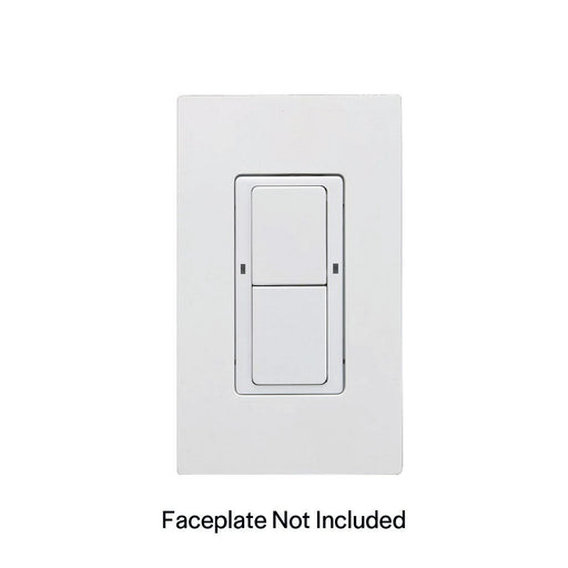 Halco PSC-DM-WS-200-BLE-SR-WH TruBlu SIG Mesh Wireless 2-Button Wall Controller 120V-277VAC White [Decora Faceplate Not Included] (25426)
