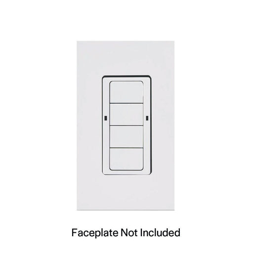 Halco PSC-DM-WS-400-BLE-SR-WH TruBlu Mesh Wireless 4-Button Wall/Scene Controller 120-277VAC White [Decora Plate Not Included] (25427)