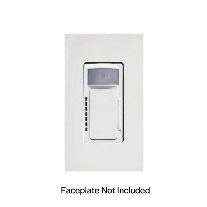 Halco PSC-DM-I-WS-100-BLE-SR-WH TruBlu Mesh Wireless 1-Button And PIR Occupancy Sensor Dimming Wall Controller White 120-277VAC (25434)