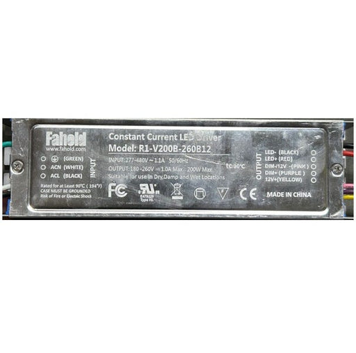 Halco CLHB-4-DR-480V Compact Linear High Bay High Voltage Driver 277-480VAC Siaxe 4 For CLHB-4 (36158)