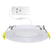 Halco CSDL-4-LS-CS-BT-DDV Commercial Slim Downlight 4 Inch 13W Lumen/CCT Selectable 500Lm/700Lm/900Lm 2700K/3000K/3500K/4000K/5000K Baffle Trim 120-277V Dimmable (89171)