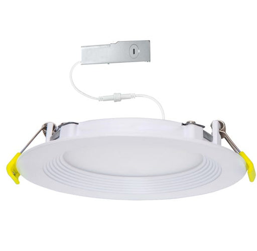 Halco CSDL-8-LS-CS-BT-DDV Commercial Slim Downlight 8 Inch 18W Lumen/CCT Selectable 900Lm/1100Lm/1500Lm 2700K/3000K/3500K/4000K/5000K Baffle Trim 120-277V Dimmable (89173)