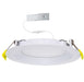 Halco CSDL-8-LS-CS-BT-DDV Commercial Slim Downlight 8 Inch 18W Lumen/CCT Selectable 900Lm/1100Lm/1500Lm 2700K/3000K/3500K/4000K/5000K Baffle Trim 120-277V Dimmable (89173)