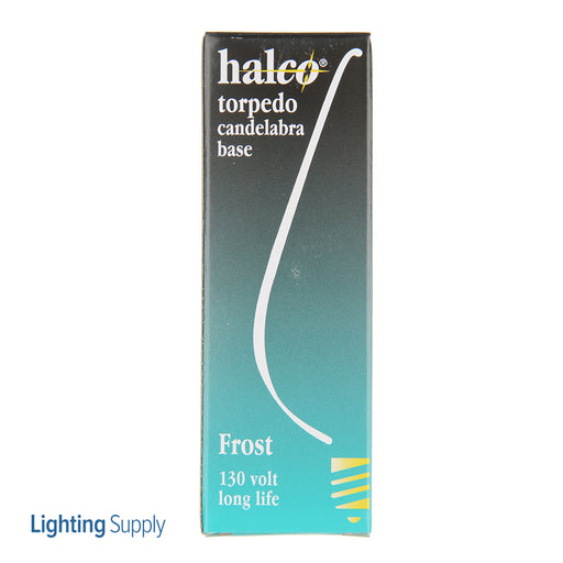 Halco CTF25 25W Incandescent B10 130V Candelabra E12 Base Dimmable Frost Bulb (100192)