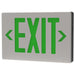 Halco EMG-DCEX-BABK-G Emergence Series Die-Cast Exit Green Legend Universal Single/Double Brushed Aluminum Face Black Housing (97107)