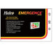 Halco EMG-DCEX-BABK-RG Emergence LED Die-Cast Exit Sign Selectable Red/Green Legend Brushed Aluminum Face Black Housing Single/Double Face Selectable AC Or Battery Backup (97112)