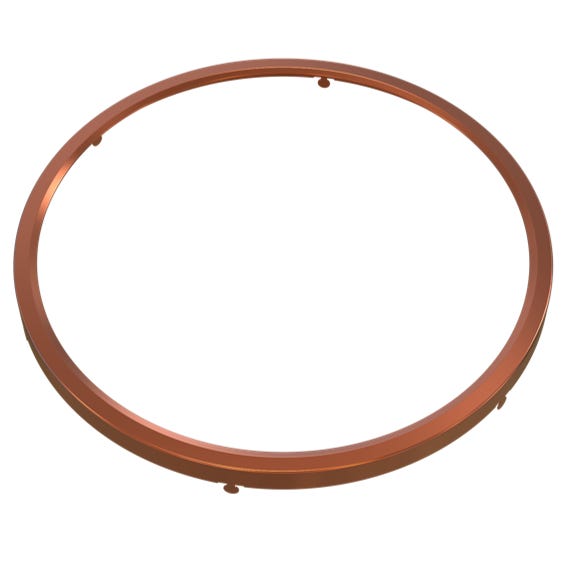 Halco DSK-12-TRM-BC Surface Mount Disk 12 Inch Round Trim Brushed Copper (83938)
