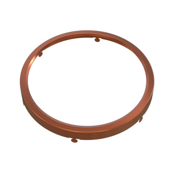 Halco DSK-7-TRM-BC Surface Mount Disk 7 Inch Round Trim Brushed Copper (83930)