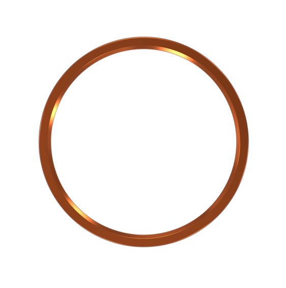 Halco DSK-7-TRM-BC Surface Mount Disk 7 Inch Round Trim Brushed Copper (83930)