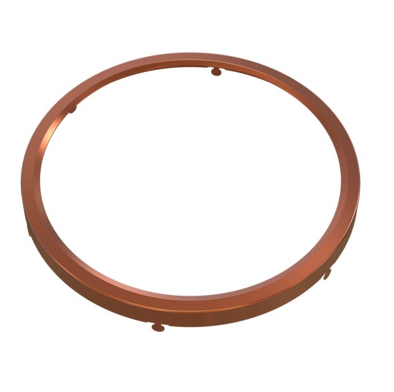 Halco DSK-9-TRM-BC Surface Mount Disk 9 Inch Round Trim Brushed Copper (83934)