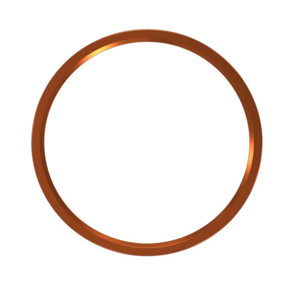 Halco DSK-9-TRM-BC Surface Mount Disk 9 Inch Round Trim Brushed Copper (83934)