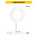 Halco DSK-5.5-CS-120V-PIR LED Surface Mount Disk Downlight 5.5 Inch 10W 820Lm CCT Selectable 2700K/3000K/3500K/4000K/5000K 120V Non-Dimmable PIR Sensor (83901)