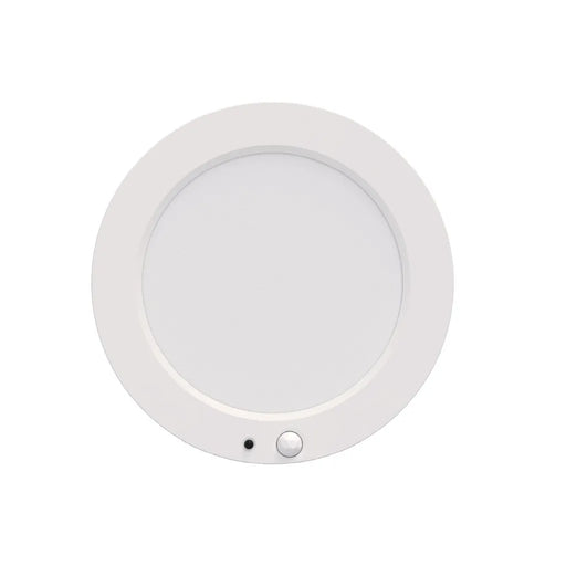 Halco DSK-5.5-CS-120V-PIR LED Surface Mount Disk Downlight 5.5 Inch 10W 820Lm CCT Selectable 2700K/3000K/3500K/4000K/5000K 120V Non-Dimmable PIR Sensor (83901)