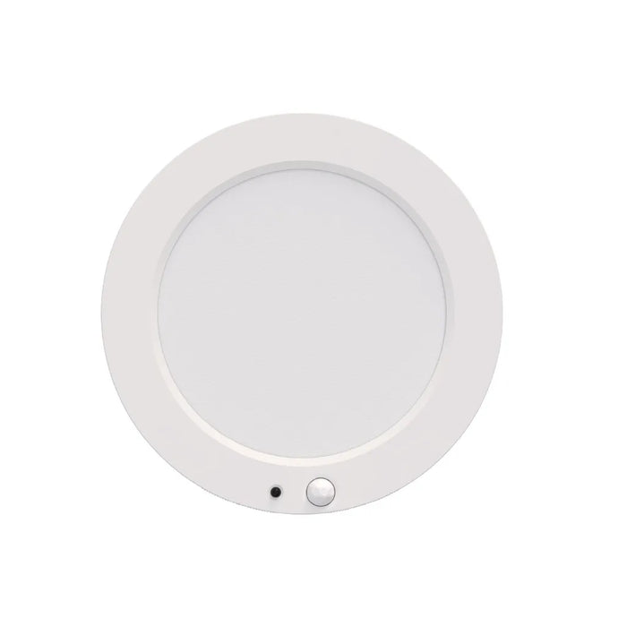 Halco DSK-5.5-CS-120V-PIR LED Surface Mount Disk Downlight 5.5 Inch 10W 820Lm CCT Selectable 2700K/3000K/3500K/4000K/5000K 120V Non-Dimmable PIR Sensor (83901)