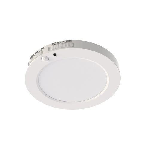 Halco DSK-5.5-CS-120V-PIR LED Surface Mount Disk Downlight 5.5 Inch 10W 820Lm CCT Selectable 2700K/3000K/3500K/4000K/5000K 120V Non-Dimmable PIR Sensor (83901)