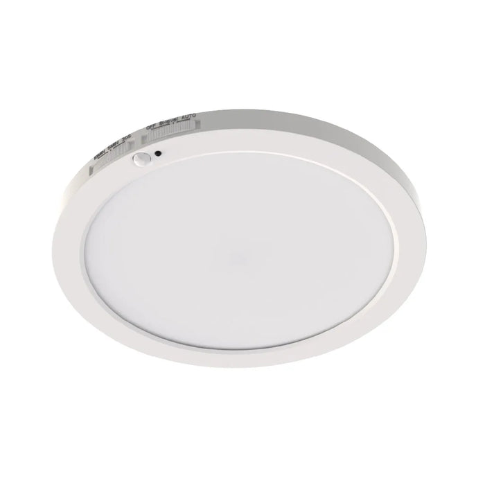 Halco DSK-9-CS-120V-PIR LED Surface Mount Disk Downlight 9 Inch 18W 1480Lm CCT Selectable 2700K/3000K/3500K/4000K/5000K 120V Non-Dimmable PIR Sensor (83903)