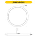 Halco DSK-12-CS-120V-PIR LED Surface Mount Disk Downlight 12 Inch 22W 1650Lm CCT Selectable 2700K/3000K/3500K/4000K/5000K 120V Non-Dimmable PIR Sensor (83904)