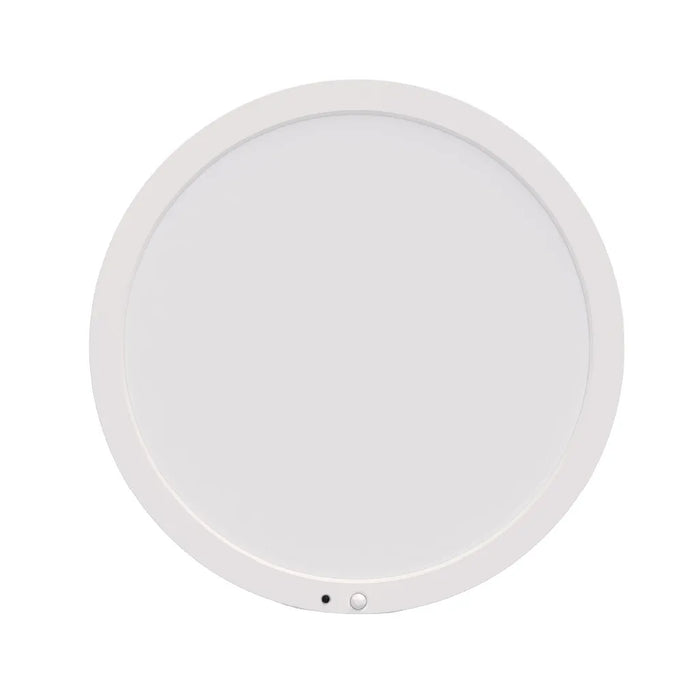 Halco DSK-12-CS-120V-PIR LED Surface Mount Disk Downlight 12 Inch 22W 1650Lm CCT Selectable 2700K/3000K/3500K/4000K/5000K 120V Non-Dimmable PIR Sensor (83904)