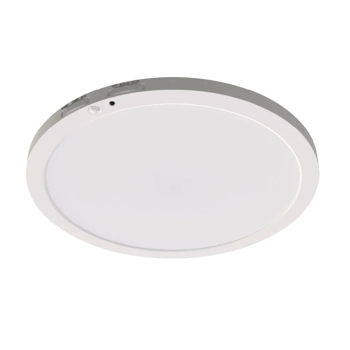 Halco DSK-12-CS-120V-PIR LED Surface Mount Disk Downlight 12 Inch 22W 1650Lm CCT Selectable 2700K/3000K/3500K/4000K/5000K 120V Non-Dimmable PIR Sensor (83904)