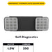 Halco Emergency Unit Thermoplastic Square Head Black Housing