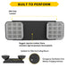 Halco Emergency Unit Thermoplastic Square Head Black Housing