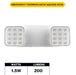 Halco Emergency Unit Thermoplastic Square Head White Housing