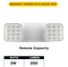 Halco Emergency Unit Thermoplastic Square Head White Housing