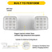 Halco Emergency Unit Thermoplastic Square Head White Housing