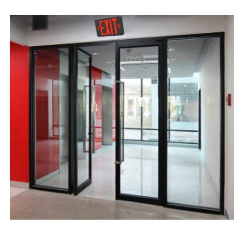 Halco EMG-EXE-BK-RG Emergence Series Black Thermoplastic Exit Sign With Field-Selectable Red/Green Legend Single/Double Face With Battery Backup T20 (97120)