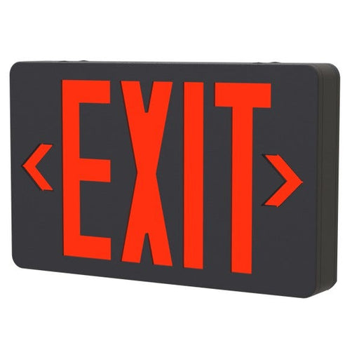 Halco EMG-EXE-BK-RG-RC Emergence Series Black Thermoplastic Exit Sign With Field-Selectable Red/Green Legend Single/Double Face With Remote Capacity B (97121)