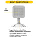 Halco EMG-RH-1-OUT-SQ-WH Remote Head Outdoor Single Square White 1W LED 3.6-15VDC Input (98057)