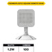 Halco EMG-RH-1-OUT-SQ-WH Remote Head Outdoor Single Square White 1W LED 3.6-15VDC Input (98057)