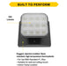 Halco EMG-RH-1-IND-SQ-BK Remote Head Indoor Single Square Black 1W LED 3.6-15VDC Input (98061)