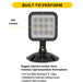 Halco EMG-RH-1-OUT-SQ-BK Remote Head Outdoor Single Square Black 1W LED 3.6-15VDC Input (98065)