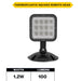 Halco EMG-RH-1-OUT-SQ-BK Remote Head Outdoor Single Square Black 1W LED 3.6-15VDC Input (98065)