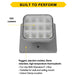 Halco EMG-RH-1-IND-SQ-GY Remote Head Indoor Single Square Gray 1.2W LED 3.6-15VDC Input (98069)