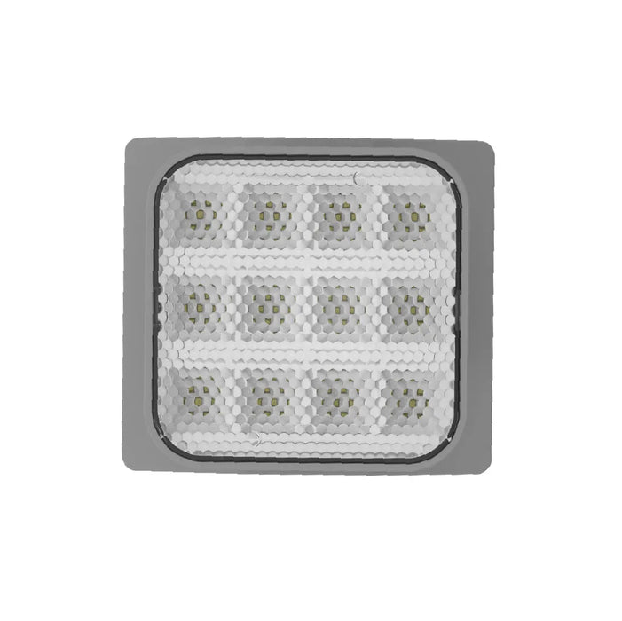 Halco EMG-RH-1-IND-SQ-GY Remote Head Indoor Single Square Gray 1.2W LED 3.6-15VDC Input (98069)