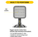 Halco EMG-RH-1-OUT-SQ-GY Remote Head Outdoor Single Square Gray 1.2W LED 3.6-15VDC Input (98073)