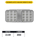 Halco EMG-RH-2-IND-SQ-WH Remote Head Indoor Double Square White 2W LED 3.6-15VDC Input (98054)