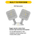Halco EMG-RH-2-OUT-SQ-WH Remote Head Outdoor Double Square White 2W LED 3.6-15VDC Input (98058)